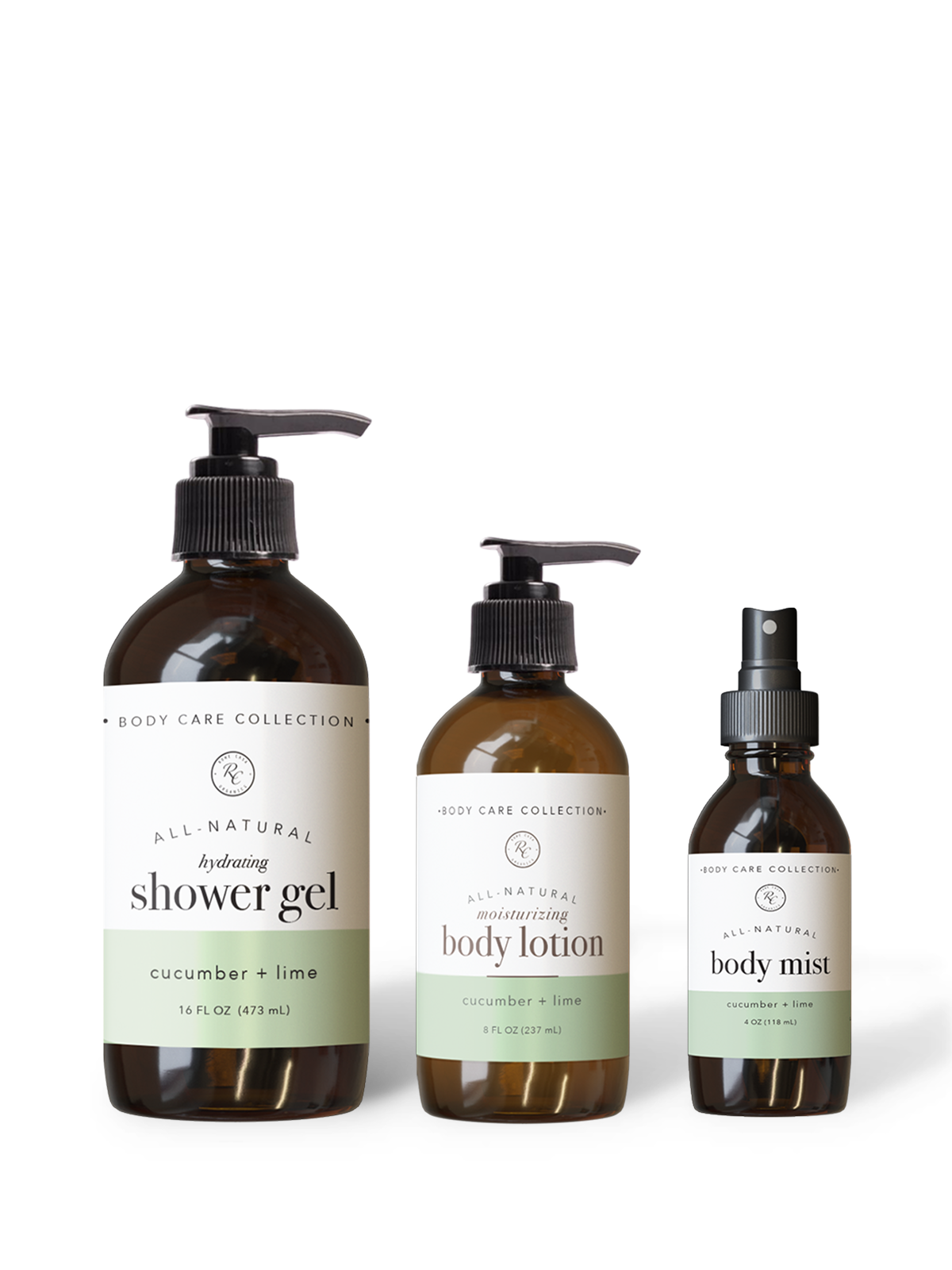 Cucumber + Lime Body Care Set | 3 piece