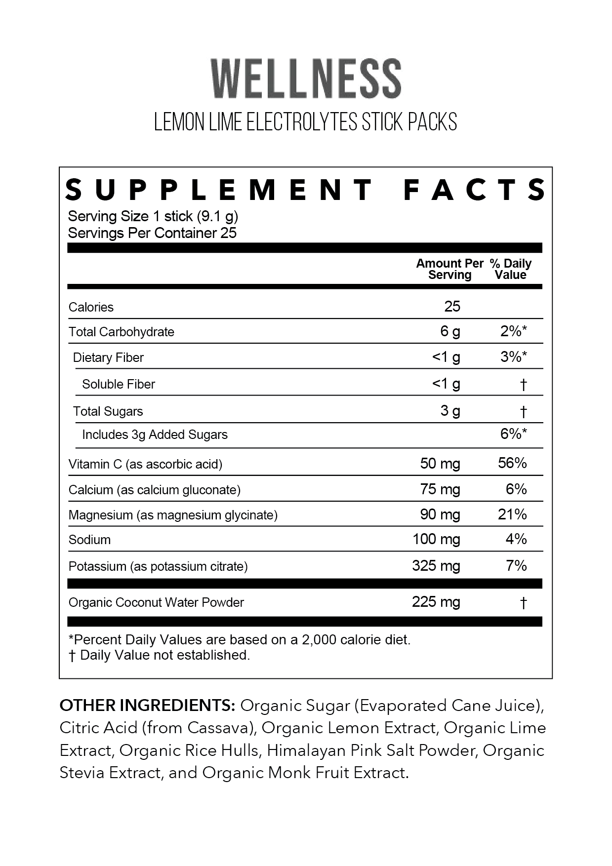 Lemon Lime Electrolytes | 25 Serving Stick Pack