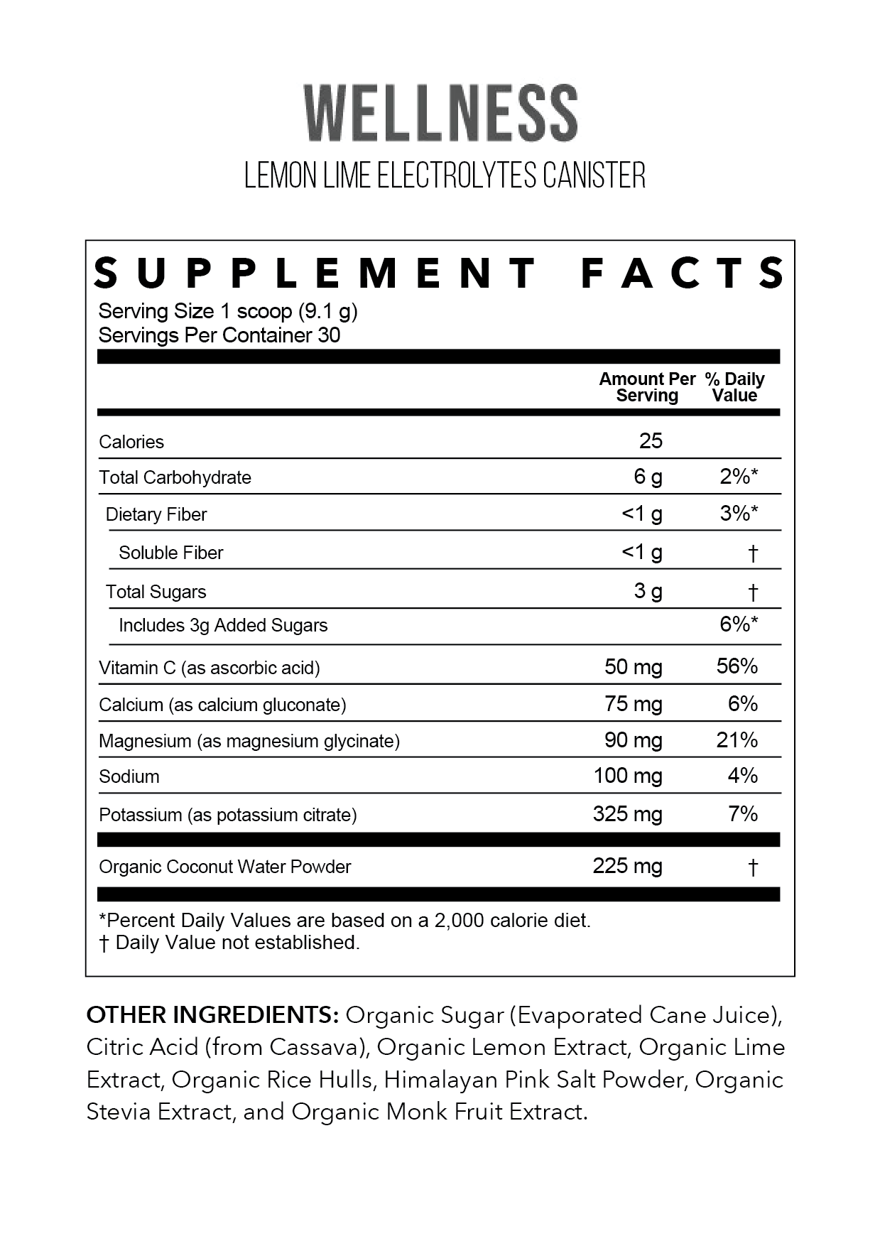 Lemon Lime Electrolytes | 30 Serving Canister