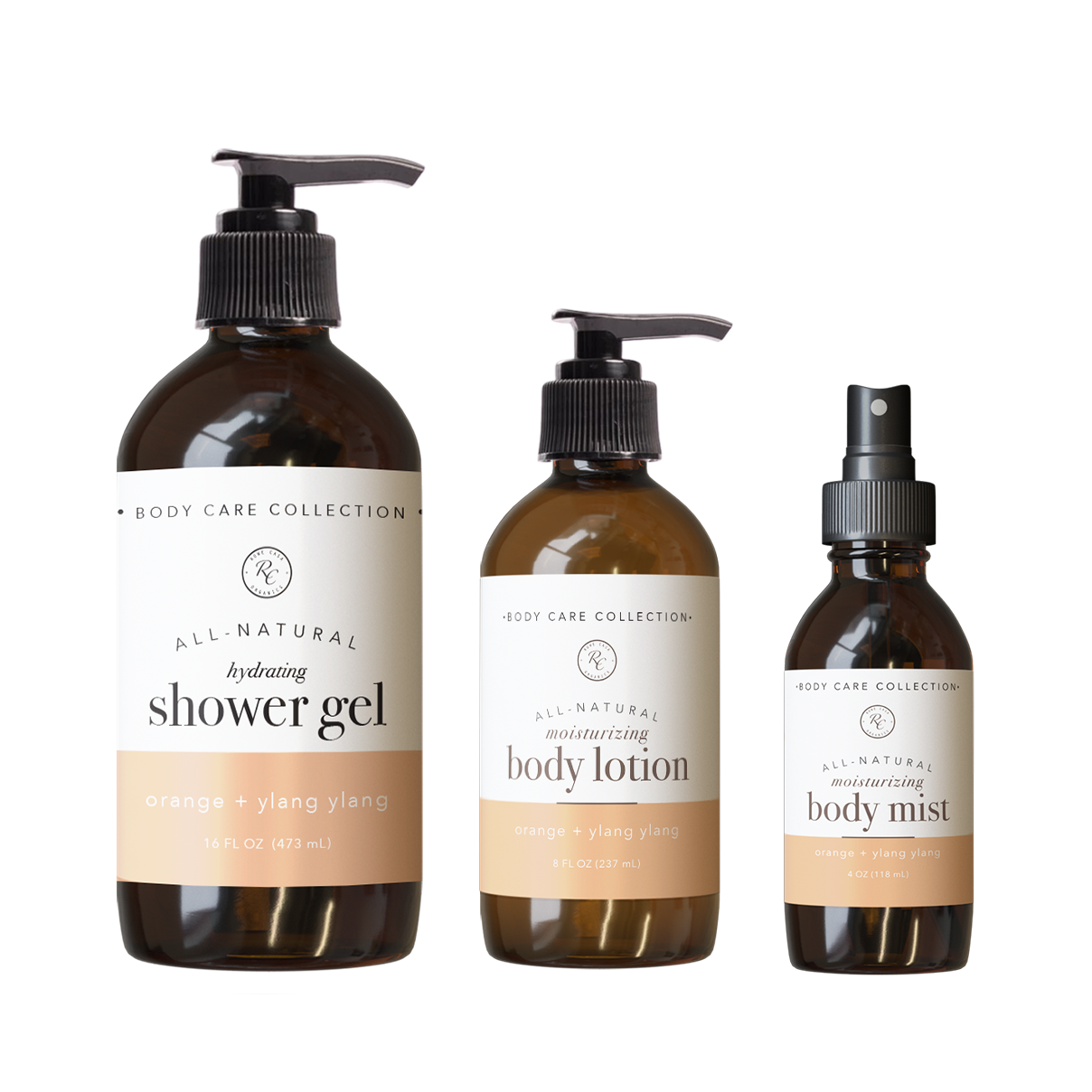 Orange + Ylang Ylang Body Care Set | 3 piece