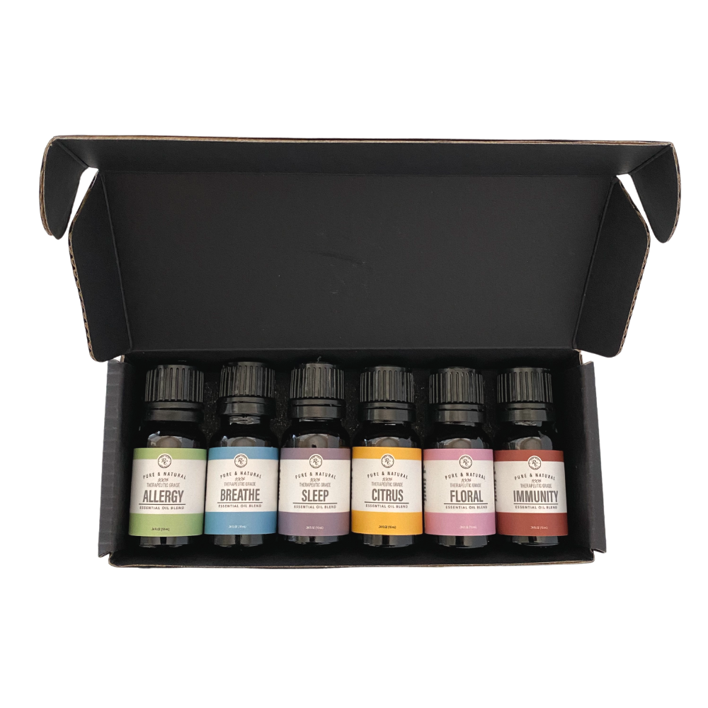Homasy 6x10 ML Essential Oils, Floral Collection Gift Set Pure Essential  Oils with Lavender, Rose, White Tea, Cherry Blossom, Chamomile, Gardenia  for
