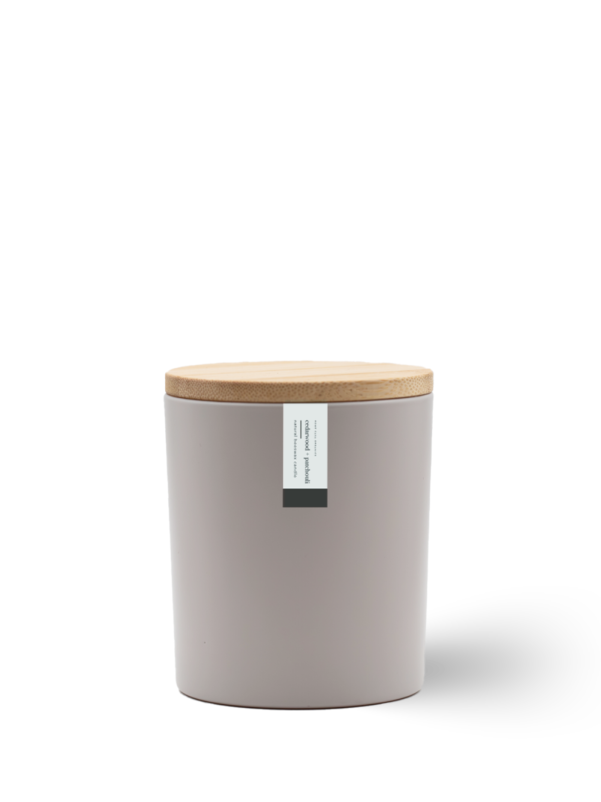 Cedarwood + Patchouli Beeswax Candle | 8.75 oz