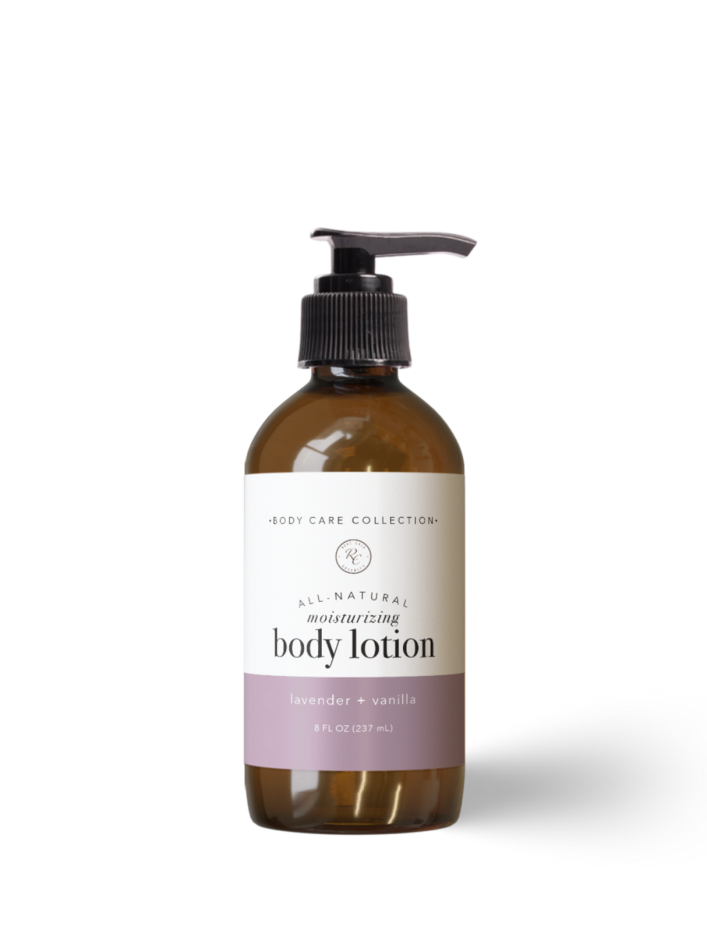 Lavender + Vanilla body lotion with natural ingredients for soft, hydrated skin. No Parabens. No Toxic Chemicals.
No Phthalates. No False Fragrances.