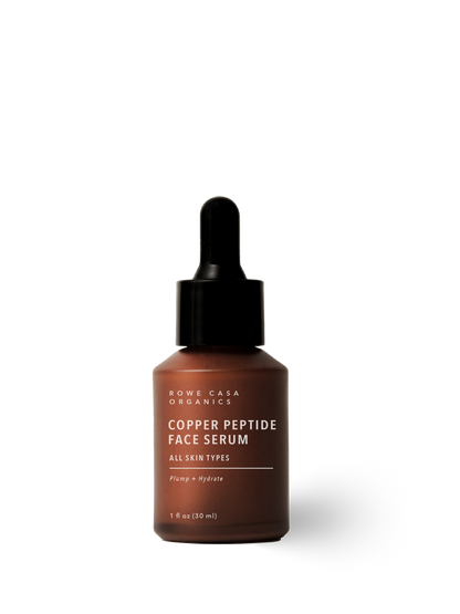 Copper Peptide Face Serum for fine lines, wrinkles, and firmer skin with lasting hydration.