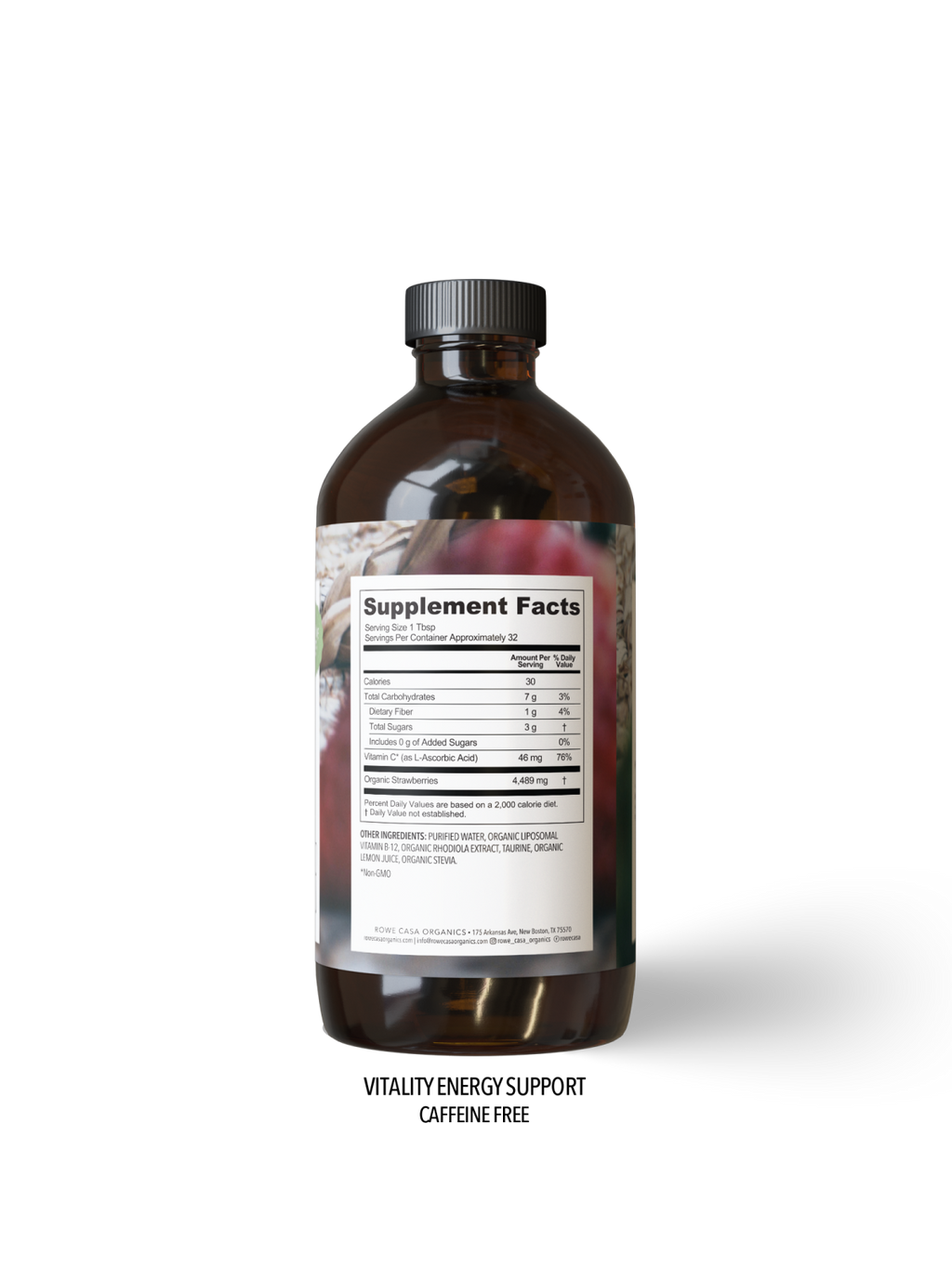 Supplemental Facts for Caffeine-Free Vitality Energy Support