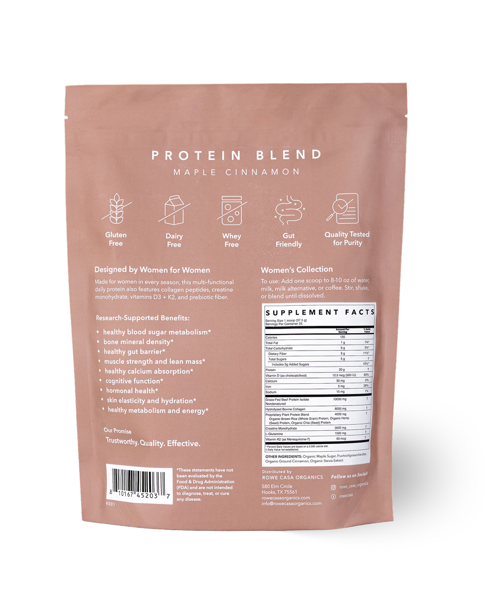 Women's Wellness Protein Blend - Maple Cinnamon | 33 oz