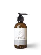 Unscented body lotion with natural ingredients for sensitive skin and daily hydration.