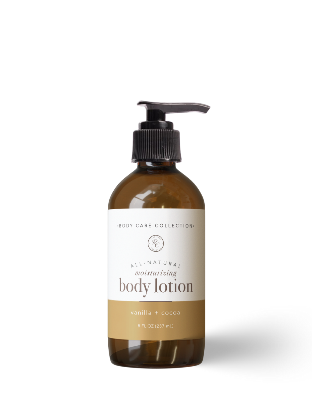 Vanilla + Cocoa body lotion with natural ingredients for soft, hydrated skin. No Parabens. No Toxic Chemicals.
No Phthalates. No False Fragrances.