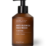 Rowe Casa Organics Clarifying Face Wash for acne-prone and blemish-prone skin.