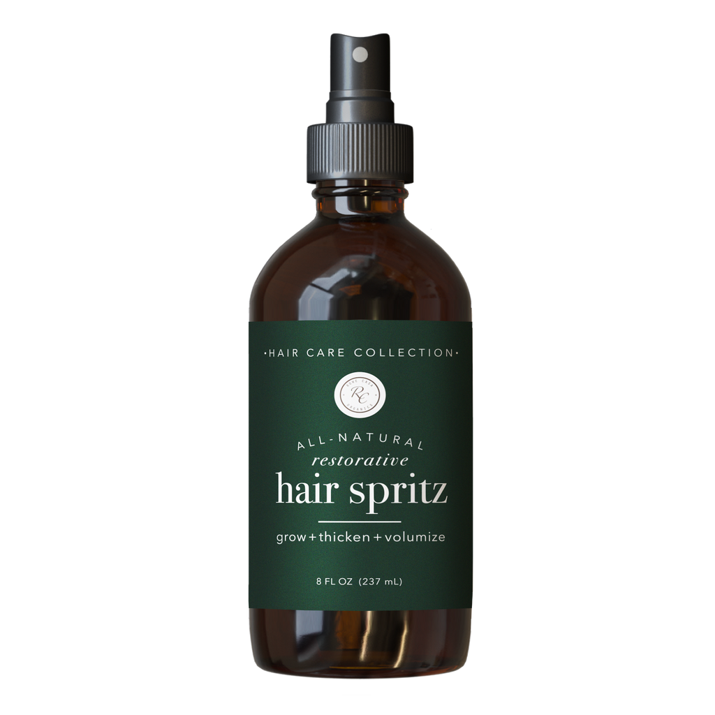 Natural Hair Growth Spray for thinning and brittle hair with botanical ingredients that support a healthy scalp and thicker, fuller hair.