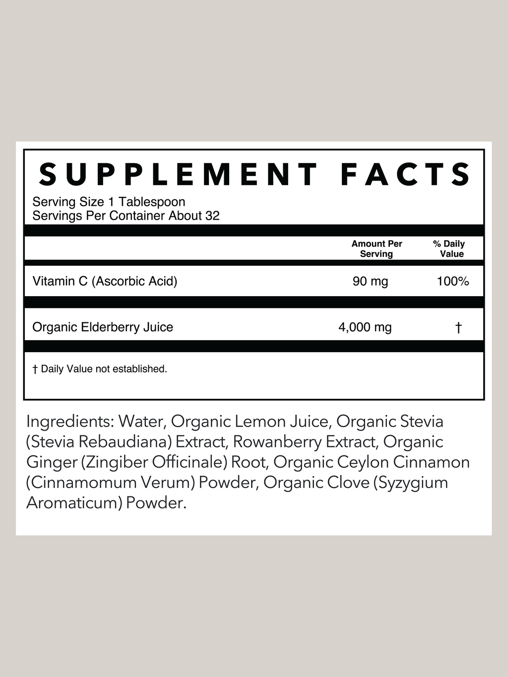 Elderberry Immune Support | 16 oz
