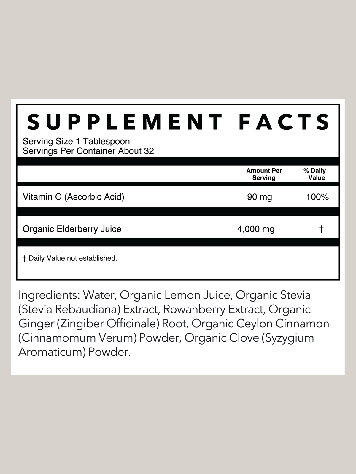 Elderberry Immune Support | 16 oz