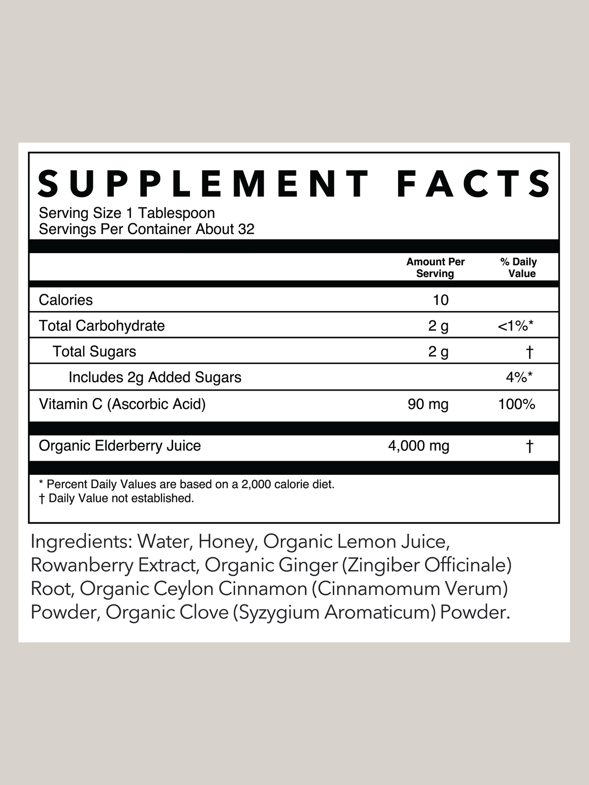 Elderberry Immune Support | 16 oz
