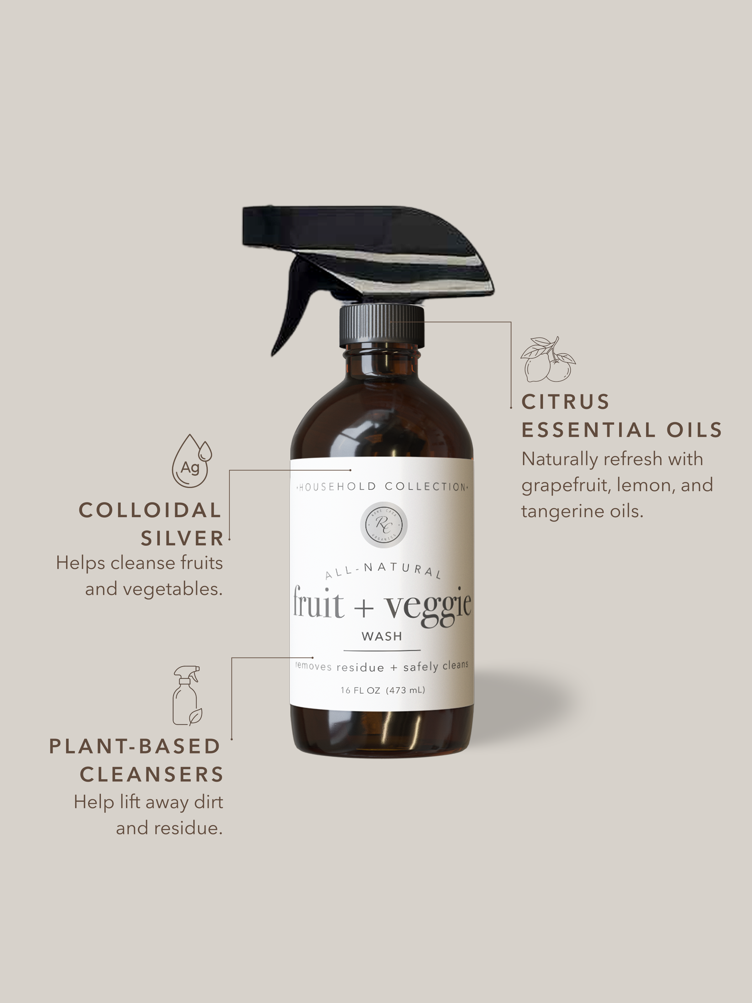 Fruit + Veggie Wash | 16 oz
