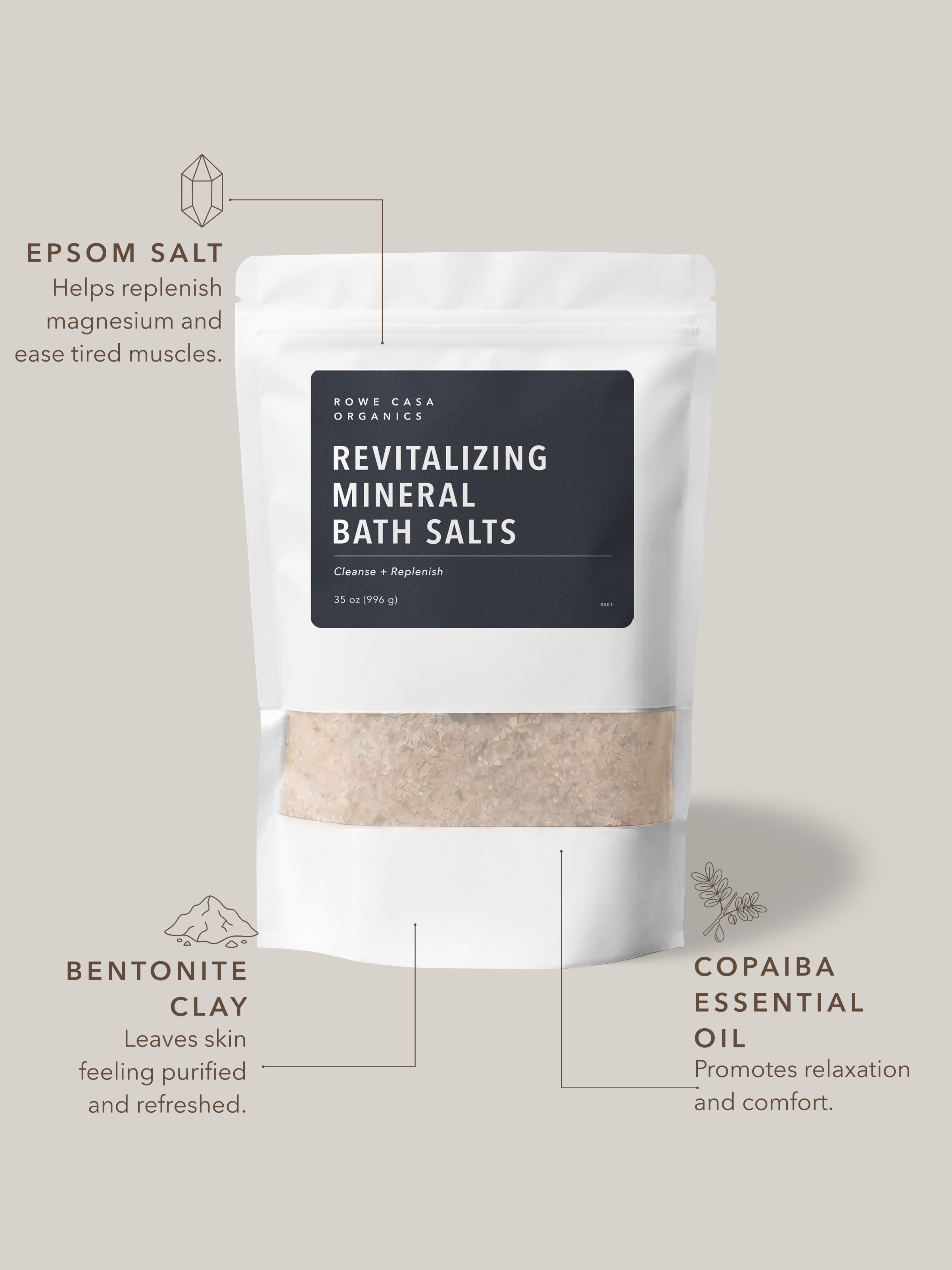 Revitalizing Mineral Bath Salts | 35 oz