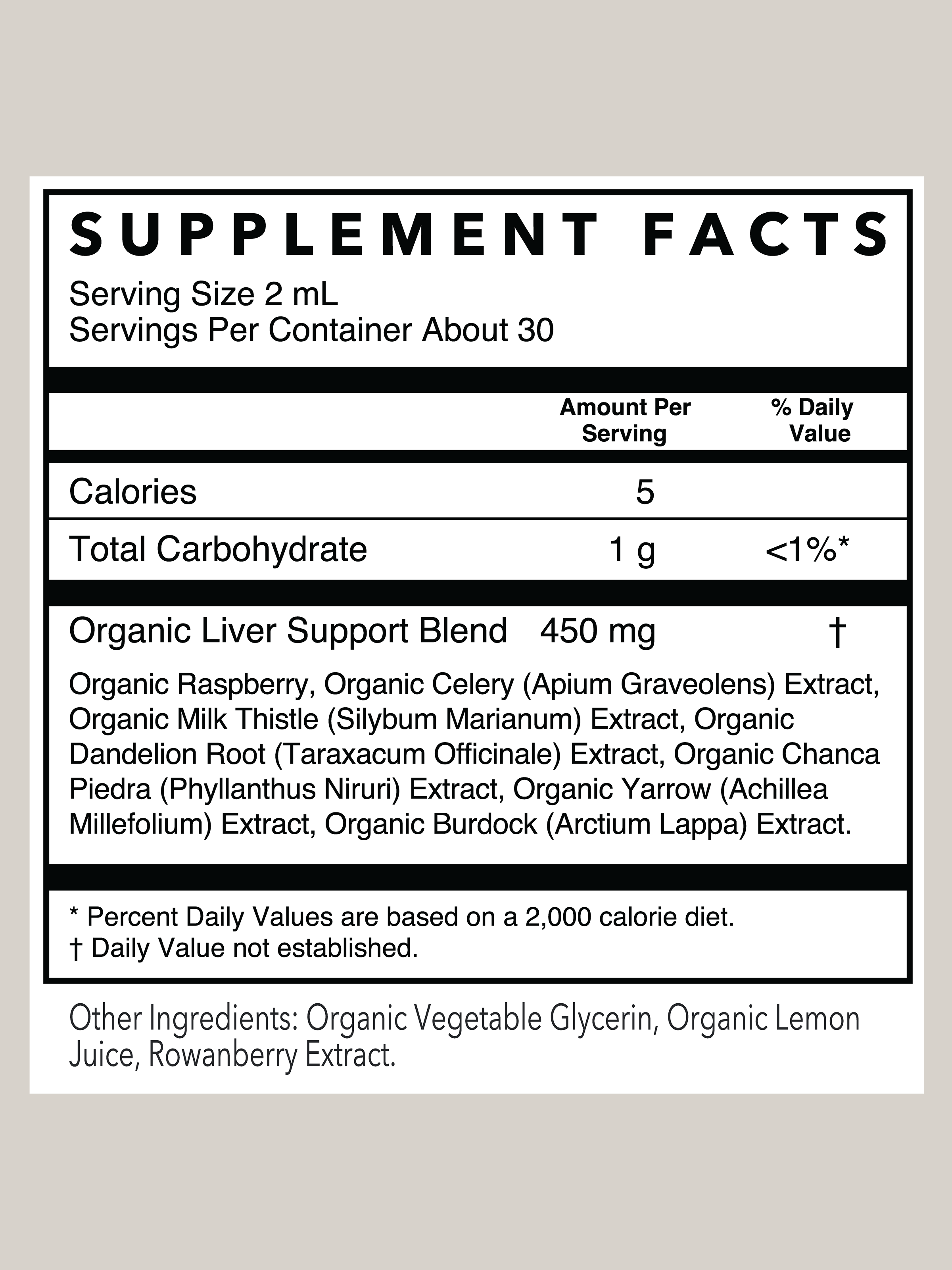 Liver Support Herbal Tincture | 2 oz