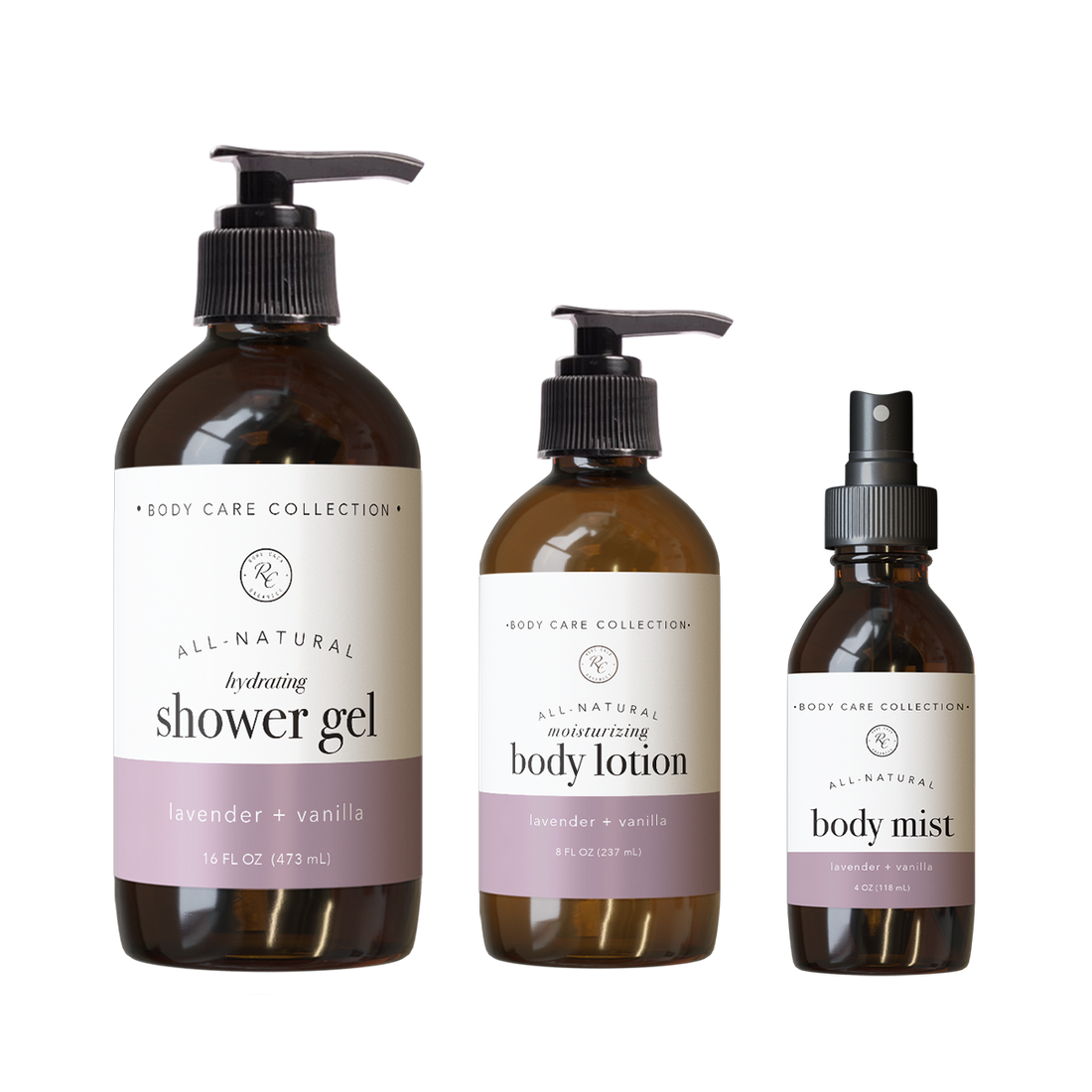 Lavender + Vanilla Body Care Set | 3 piece