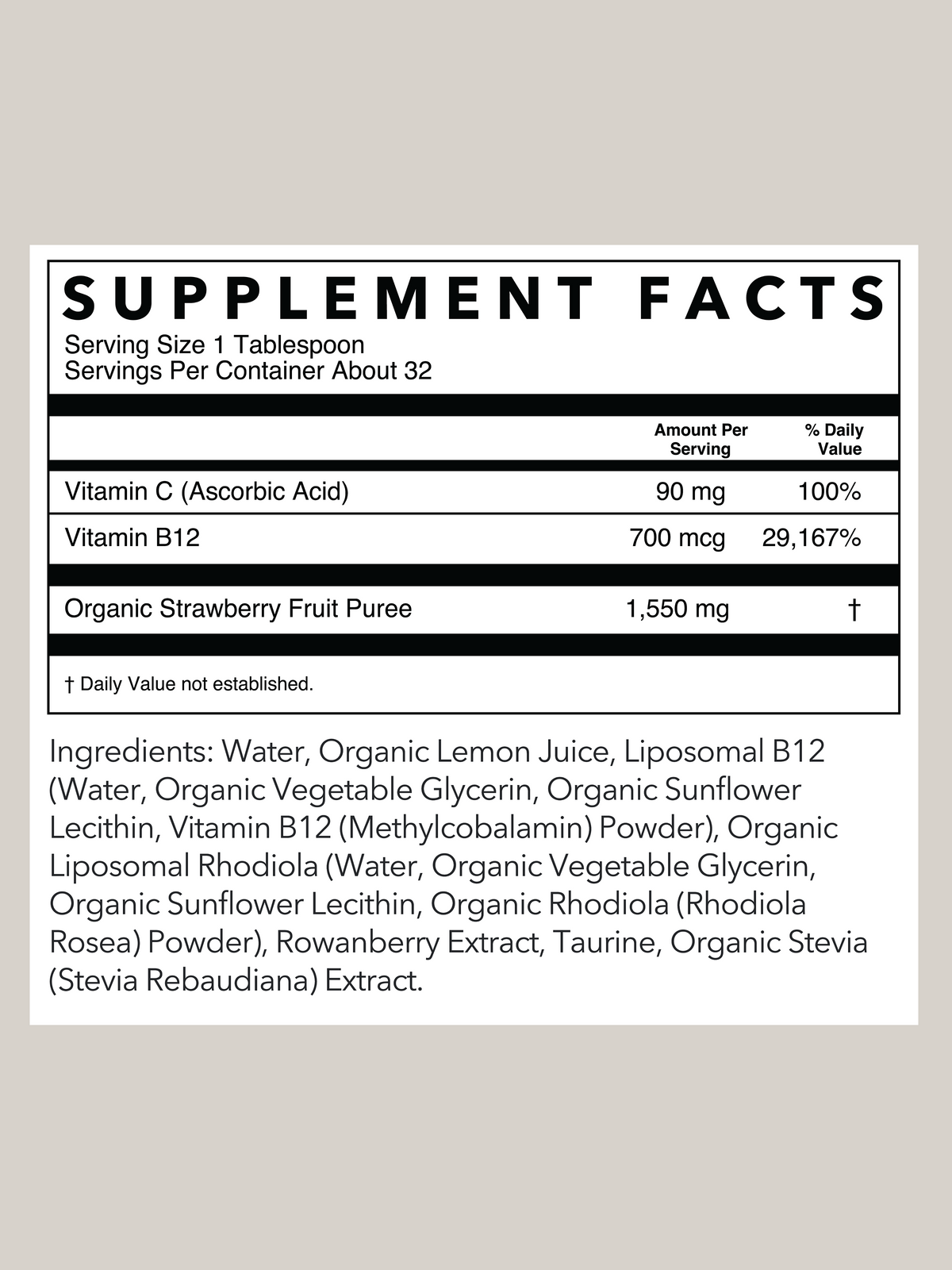 Vitality Energy Support | 16 oz