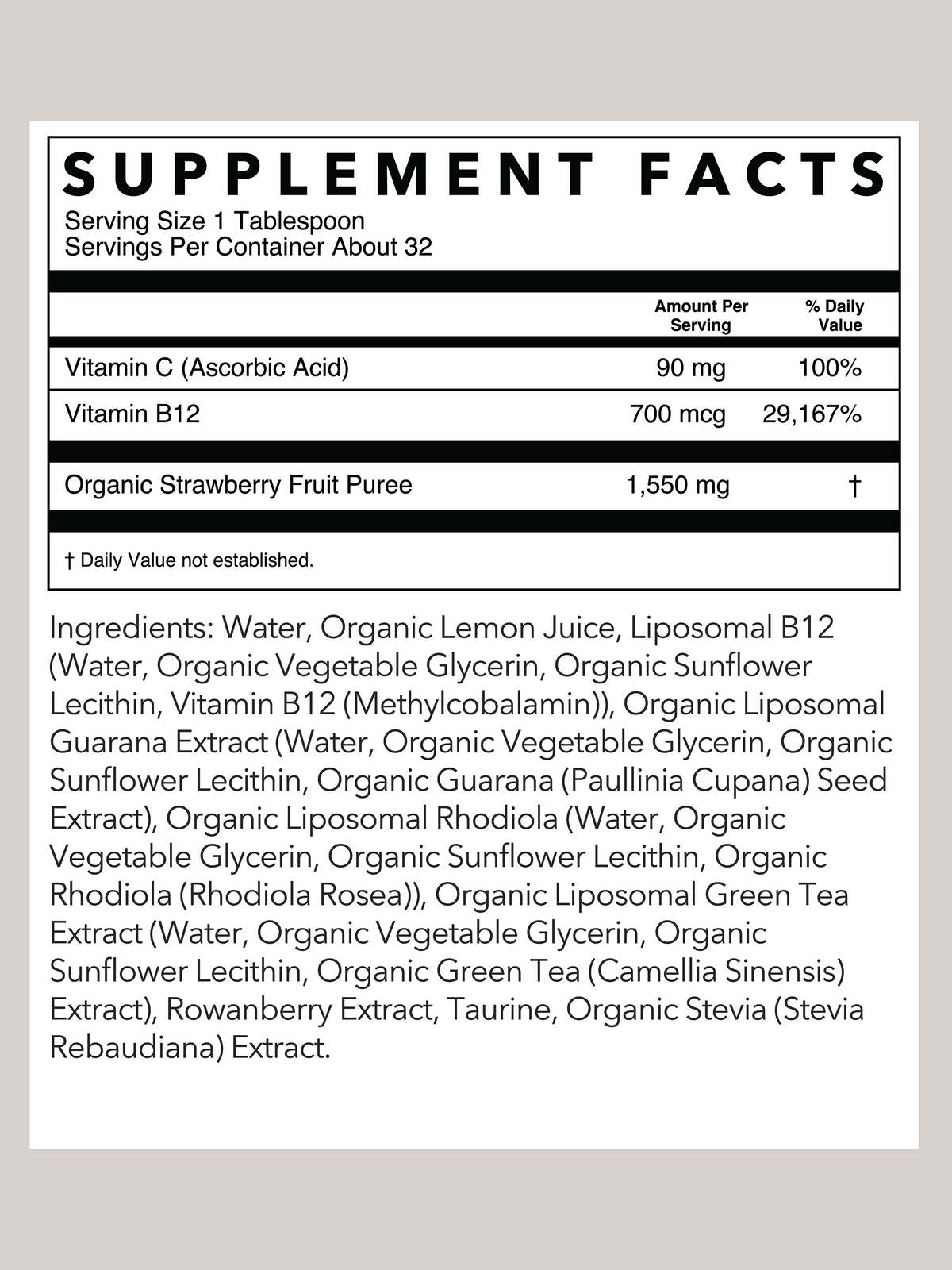 Vitality Energy Support | 16 oz