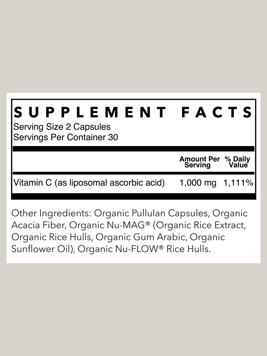 Liposomal Vitamin C | 60 Capsules