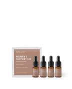 Natural Women's Support Kit (formerly the Women's Hormone Kit) with four essential oil blends for hormone balance, endocrine wellness, and everyday women's wellness.