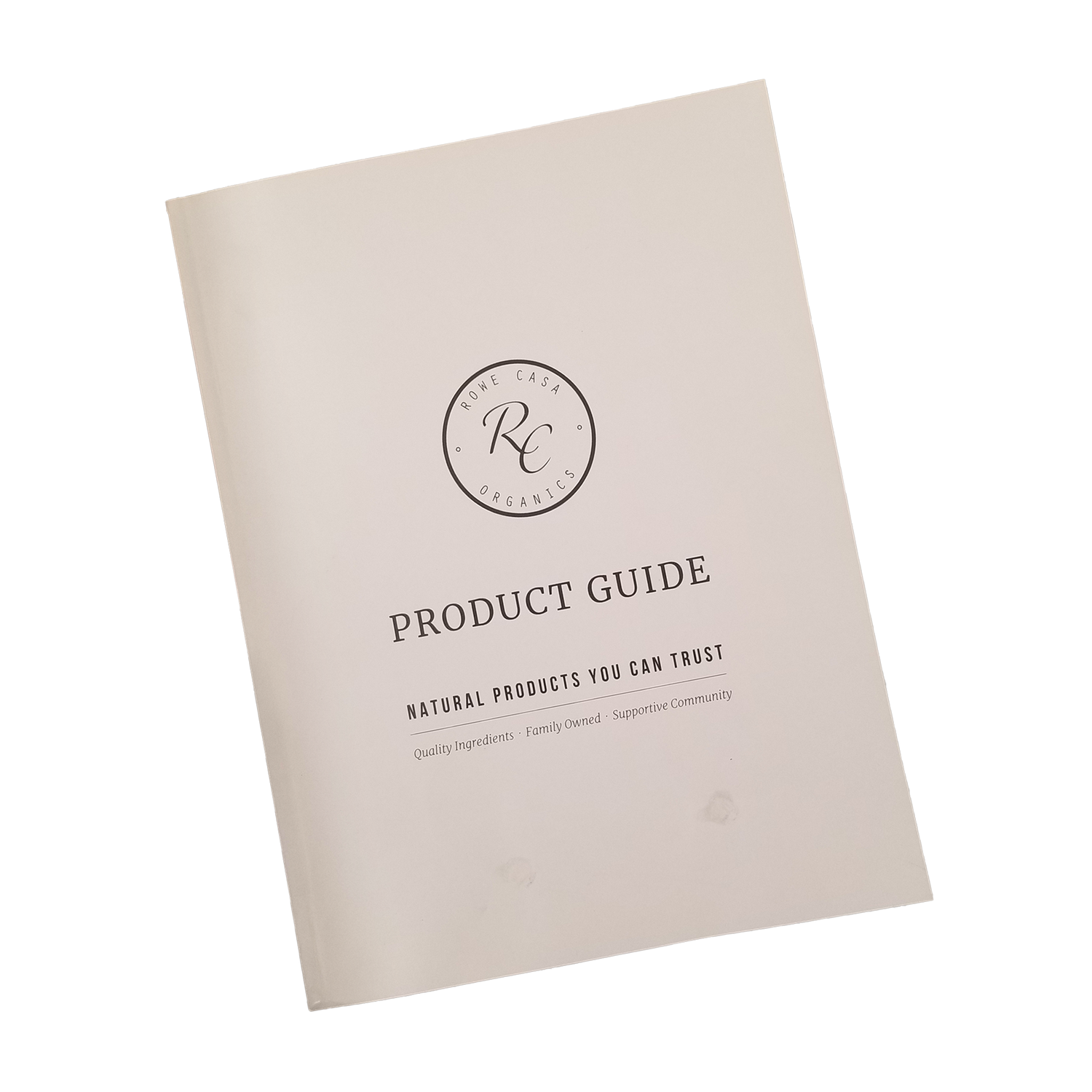 ROWE CASA ORGANICS PRODUCT GUIDE BOOK