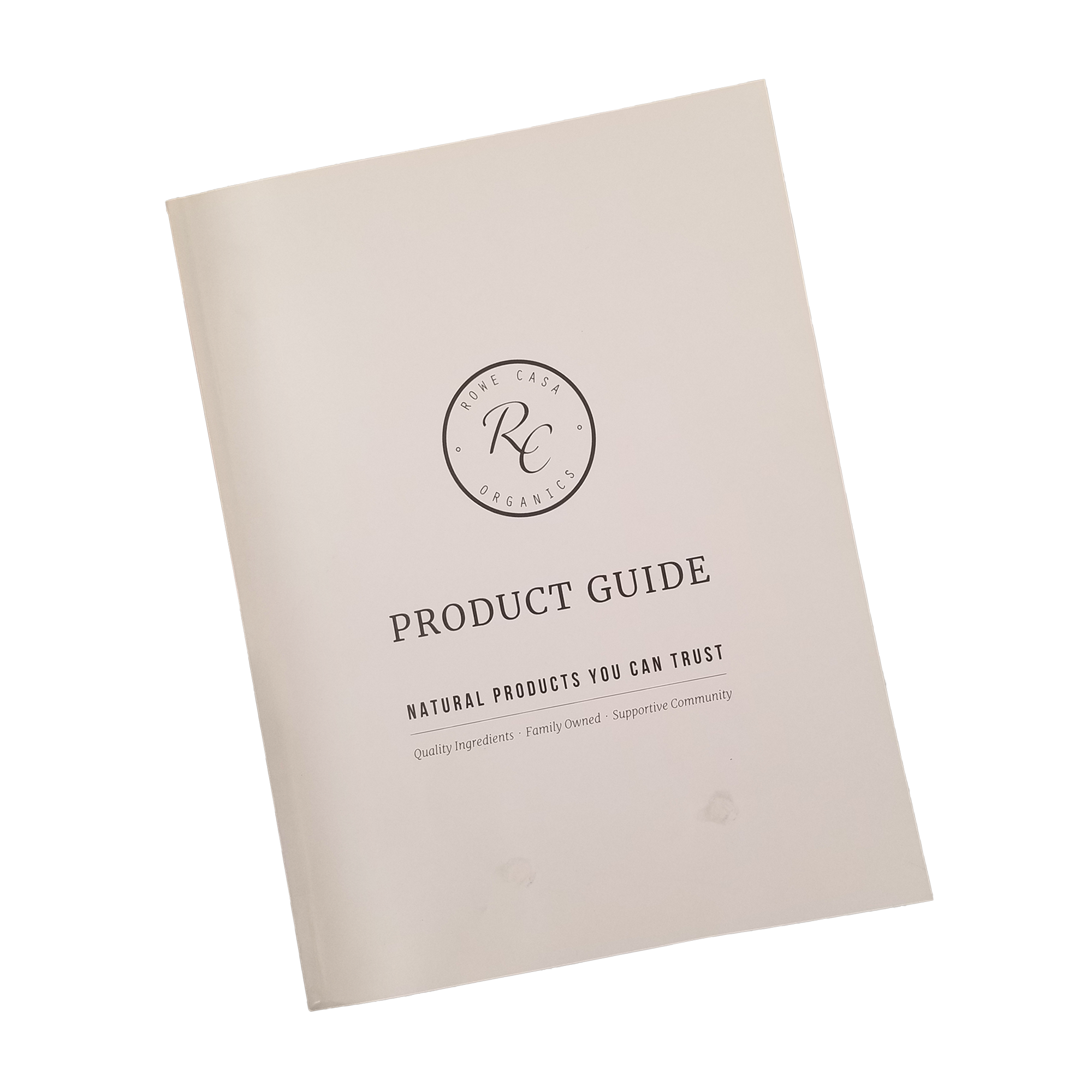 ROWE CASA ORGANICS PRODUCT GUIDE BOOK