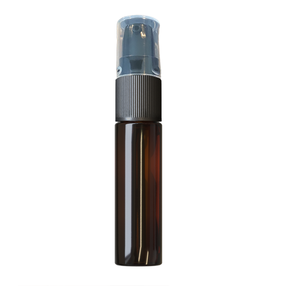 GLASS BOTTLE WITH PUMP LID | 10 ml